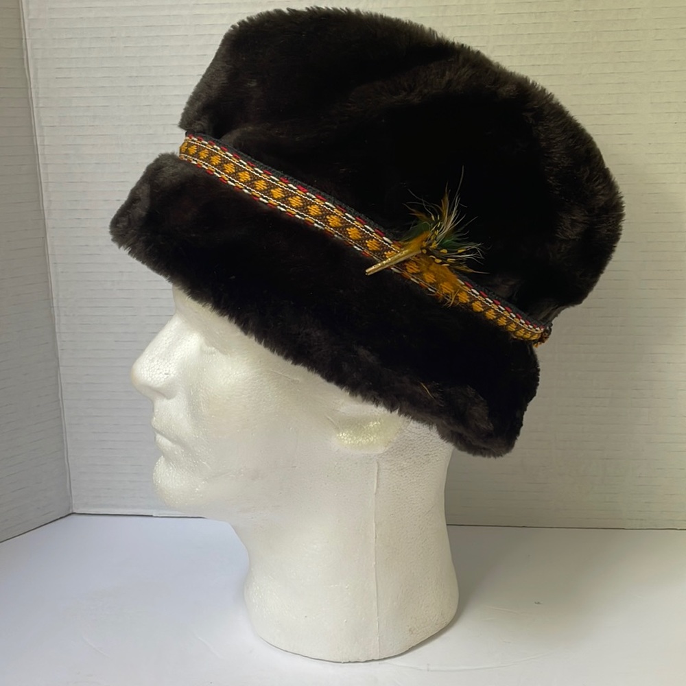 Vintage Dobbs Fifth Avenue Faux Fur Hat